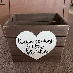 “Here Comes the Bride” Flower Girl Basket